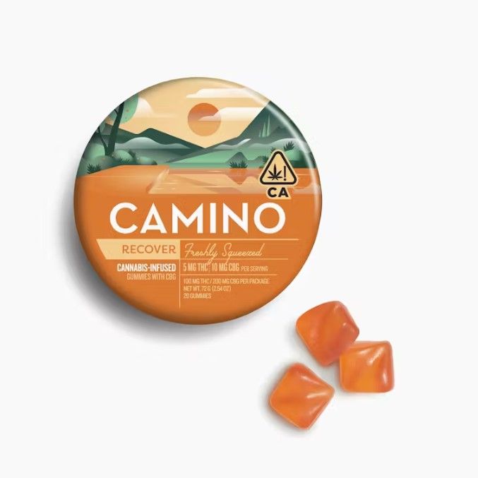 Camino Freshly Squeezed "Recover" 2:1CBG/THC 5mg Gummies