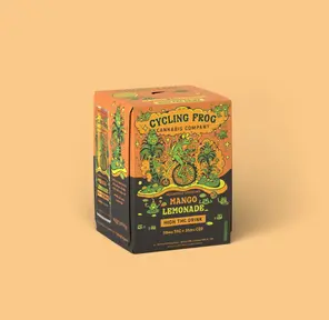 CF 50mg THC Sparkling Mango Lemonade, 4 Pack