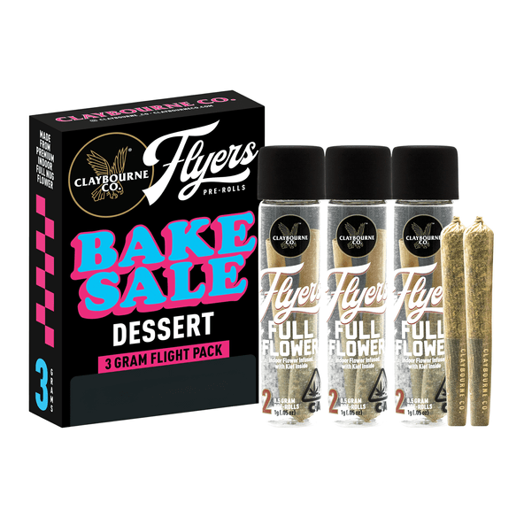 Claybourne | Prerolls | 6 x .5g | Bake Sale | Blue Gelatti | Kush Cake | Pineapple Express