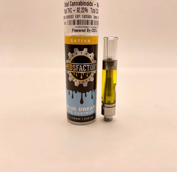 1g Blue Dream (Sativa) Cartridge - MidsFactory