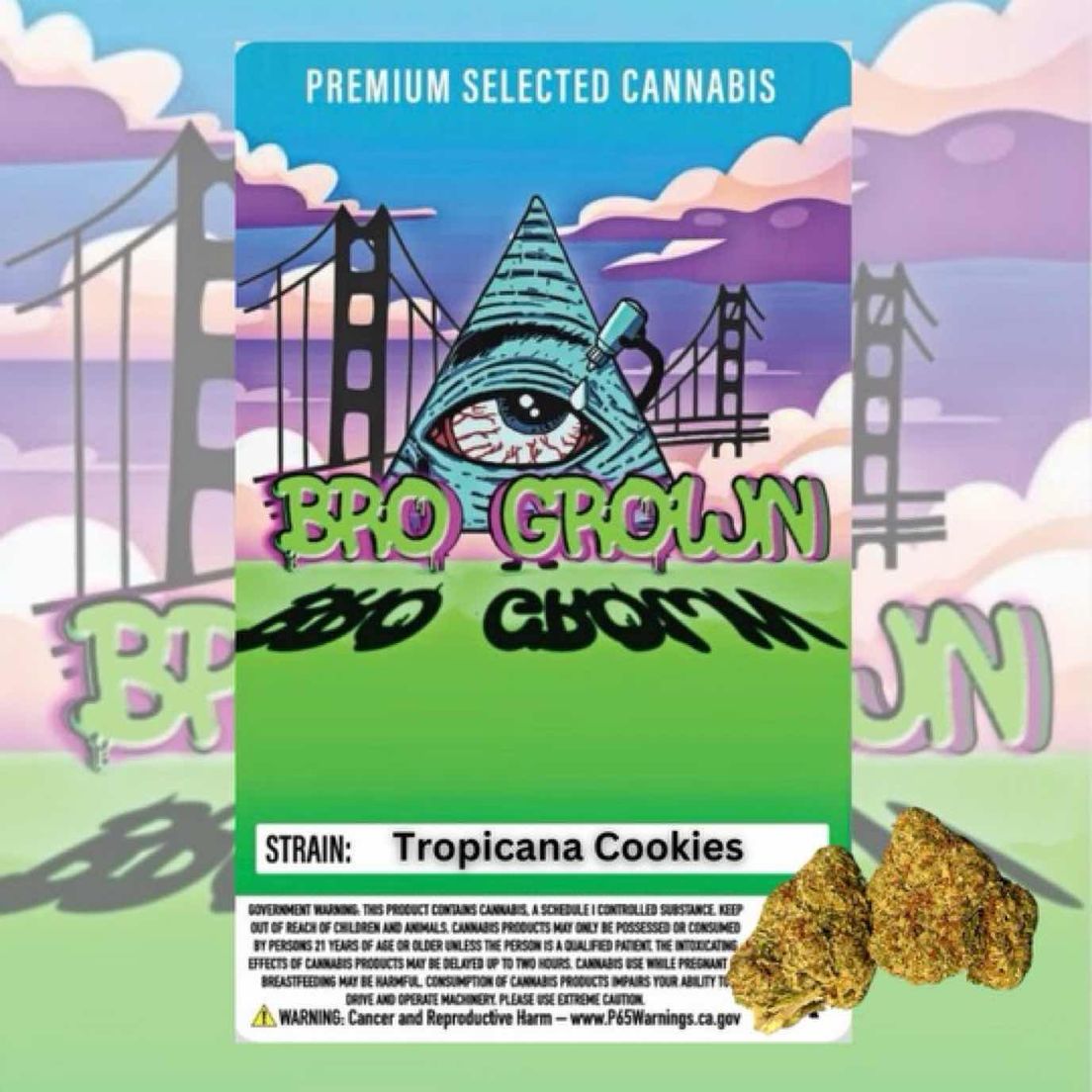 Bro Grown - Tropicana Cookies 14G - FLOWER