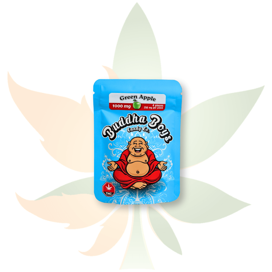 Buddha Boys - 1000mg THC Gummies - Green Apple