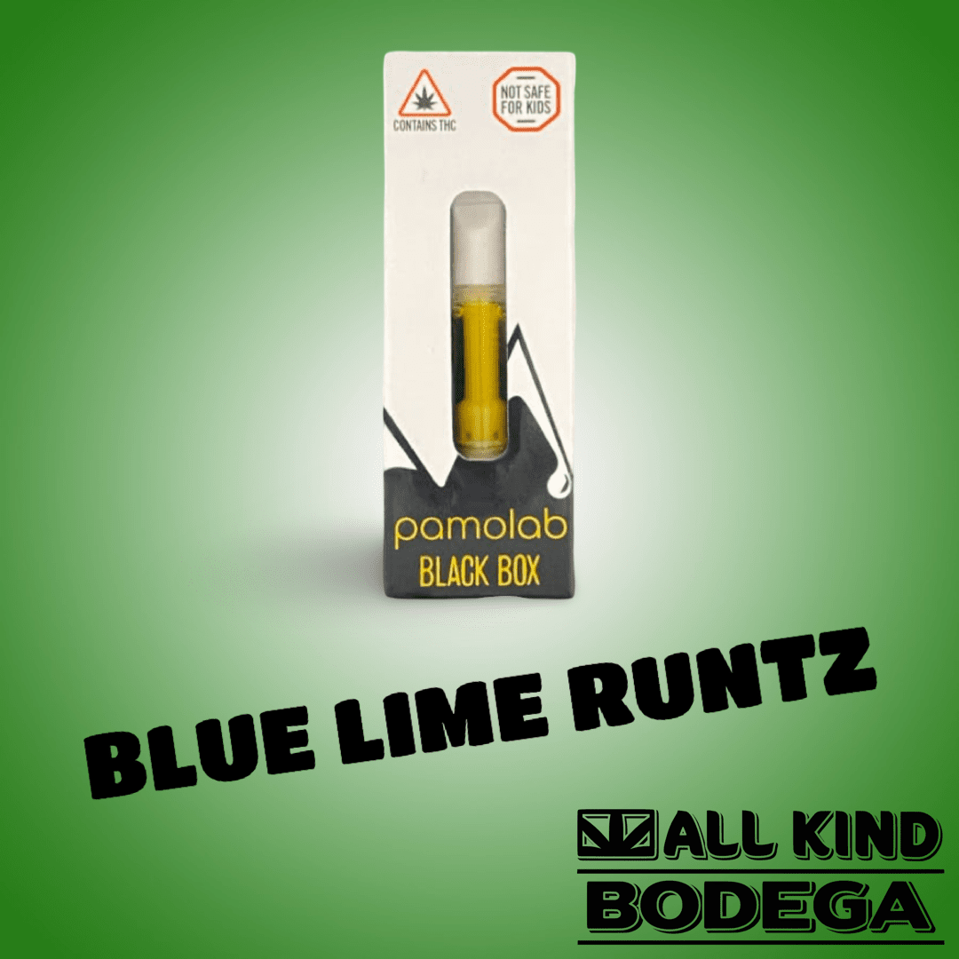 Blue Lime Runtz 1g Cured Resin Vape Cart (@pamolab)