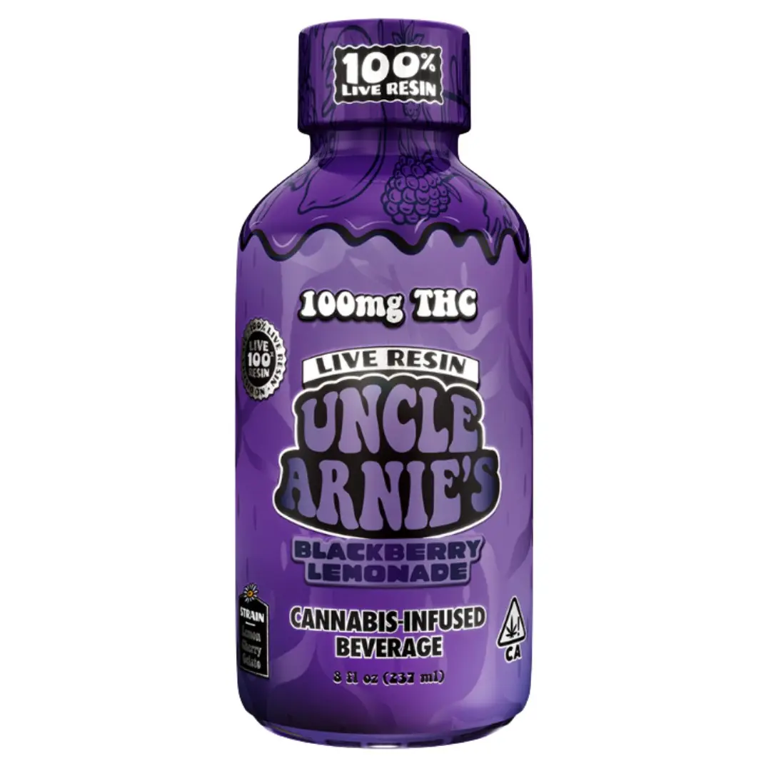 Uncle Arnie's Live Resin Beverage Blackberry Lemonade 100mg