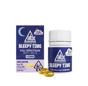 Absolute Xtracts Sleepy Time Solventless + CBN Soft Gels 5mg THC 10pk
