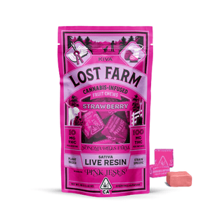 Kiva - Strawberry Pink Jesus Lost Farm Chews (100mg)