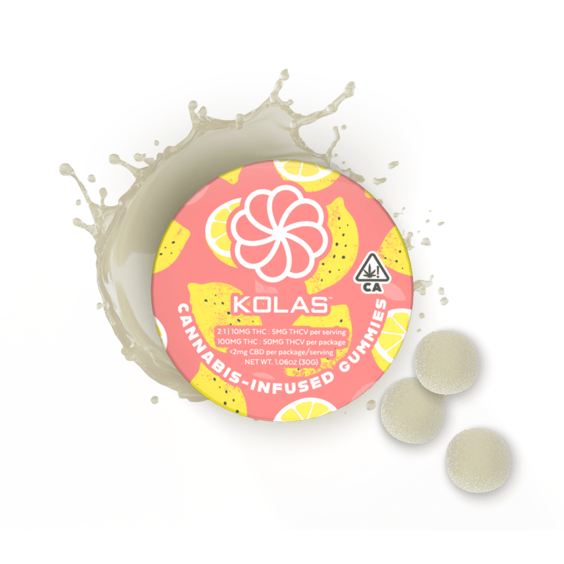 Kolas Gummies Pink Lemonade 100mg THC / 50mg THCv
