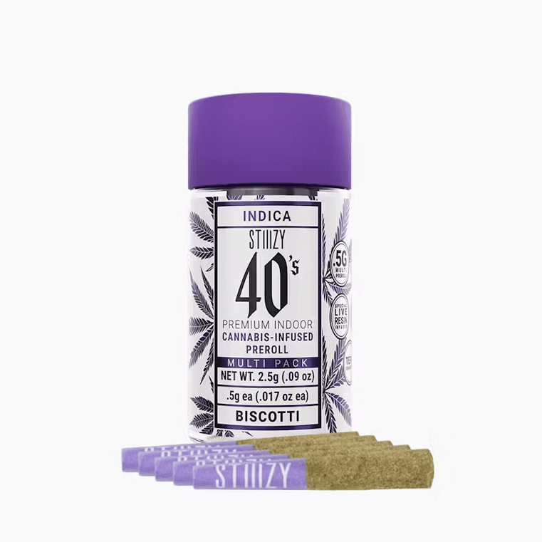 Stiiizy 40's Infused Pre-roll Pack Biscotti 2.5g
