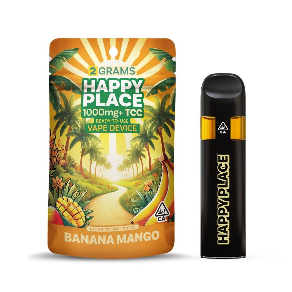 Happy Place AIO Vape Banana Mango 2g