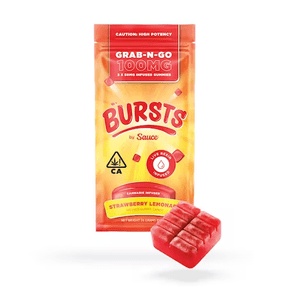 Bursts Strawberry Lemonade - 100MG Live Resin Infused Edibles