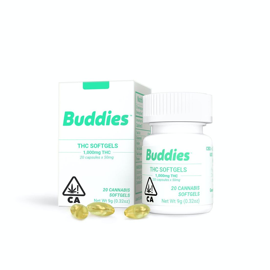 Buddies - Capsule - 50mg THC 20pc