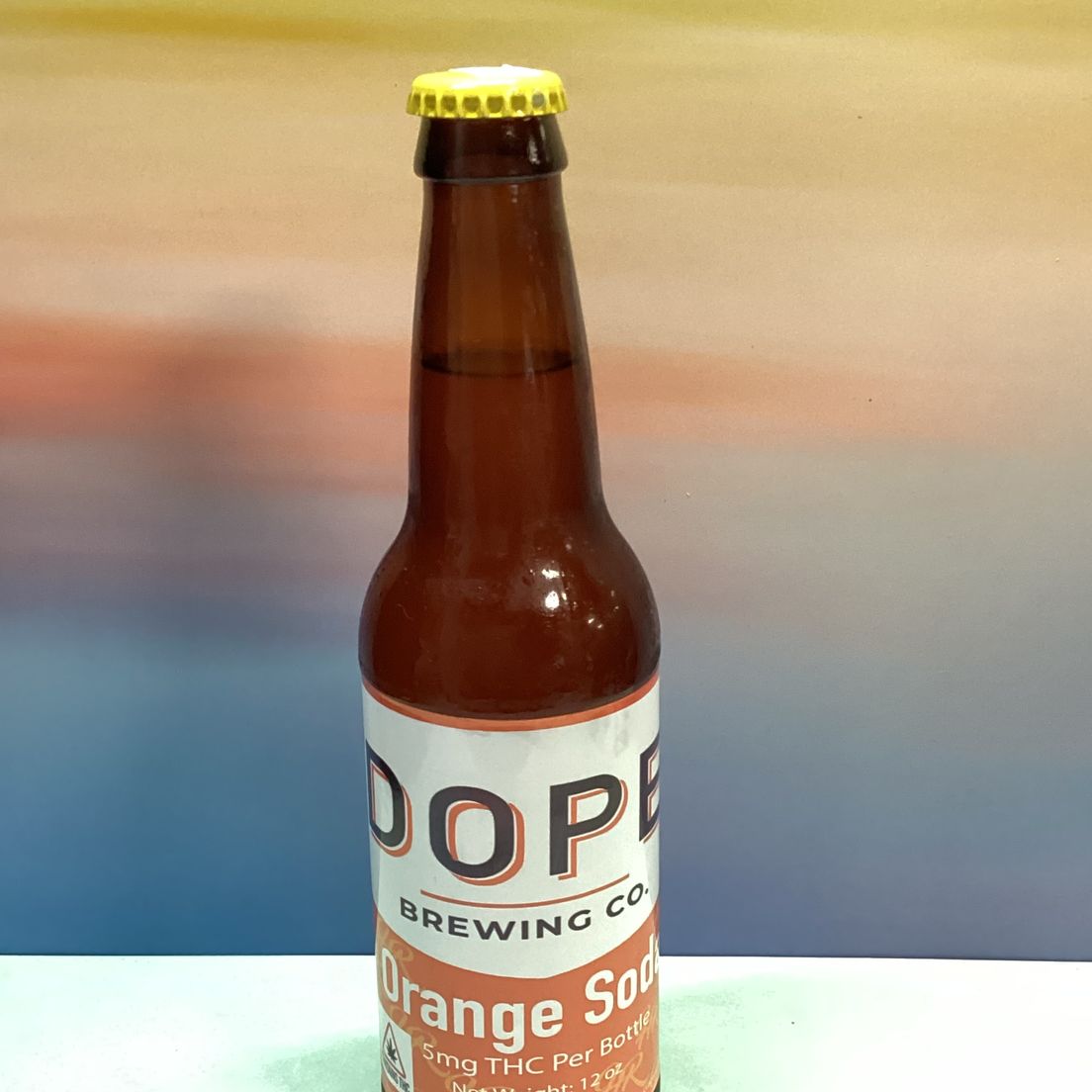 High Rollers- Orange- Dope Brewing- Drinks- Soda- THC- 5mg