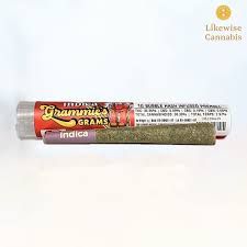 GRAMMIES GRAMS GUSH MINTS BUBBLE HASH INFUSED PREROLL 1G