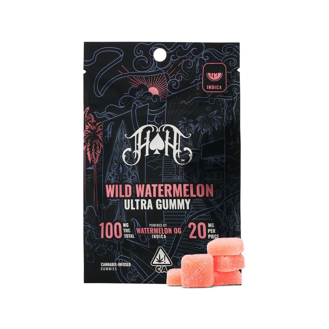 Heavy Hitters - THC Gummy Pack 100mg - Wild Watermelon
