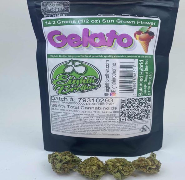 Gelato - 14g (THC 25%) by 8th Bros