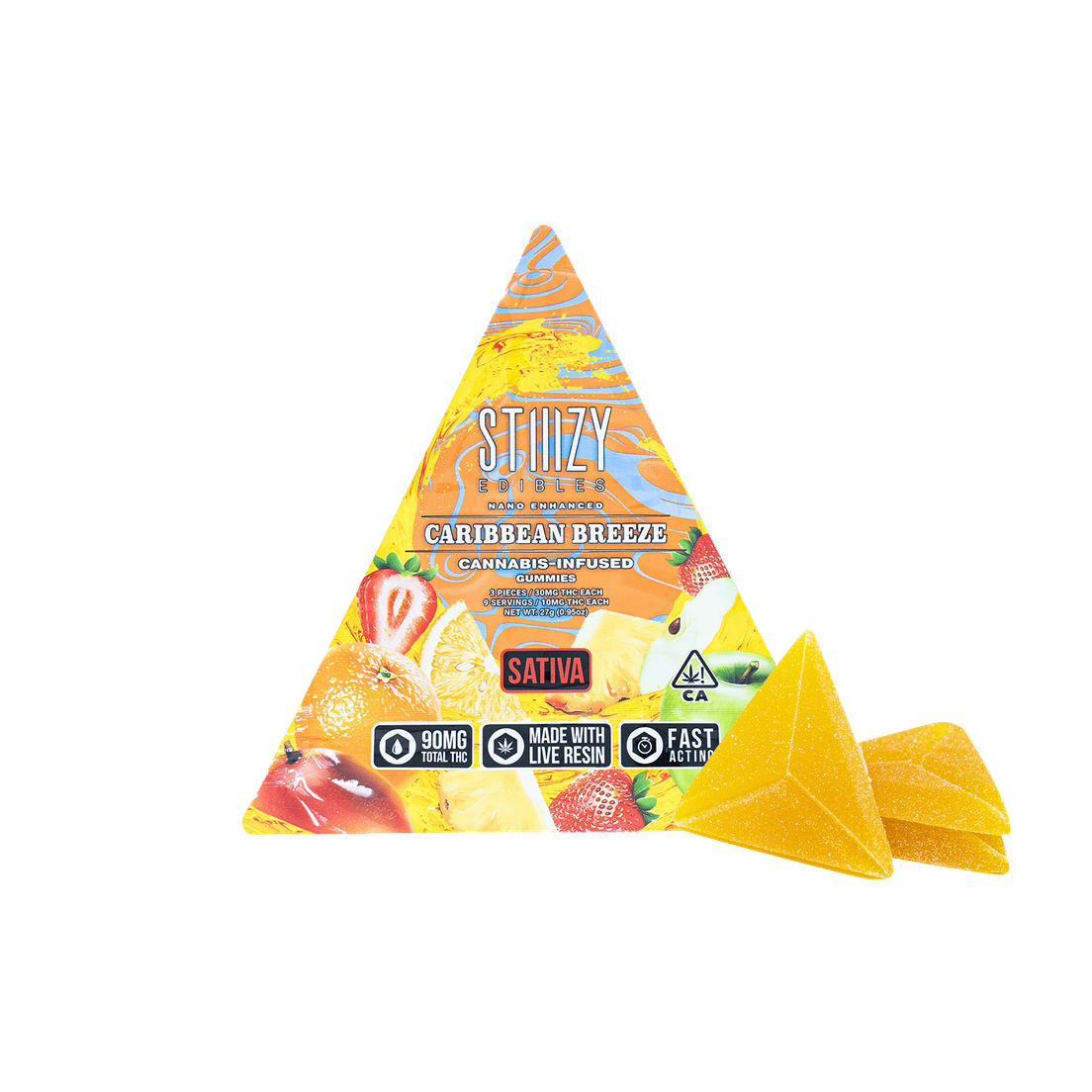 STIIIZY EDIBLES - 90MG CARIBBEAN BREEZE
