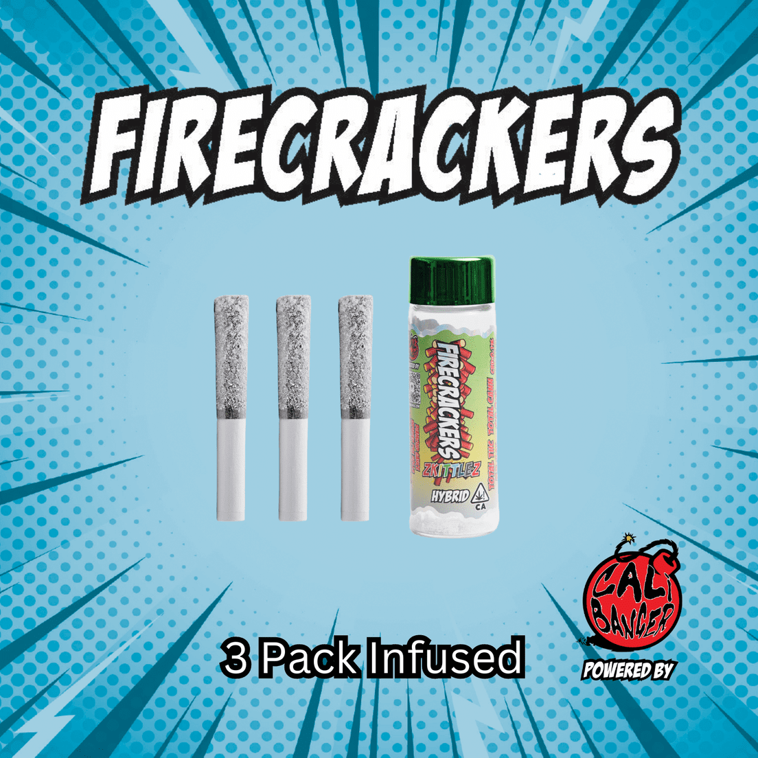 Firecracker Infused Pre Roll ZKITTLEZ 3 x 0.6 - 1.8 Gr