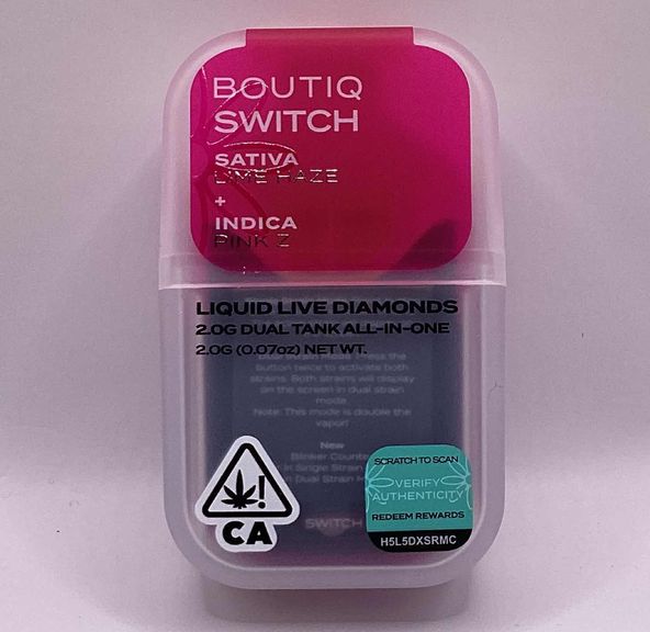 Boutiq - Disposable - Switch - Lime Haze x Pink Z - 2G