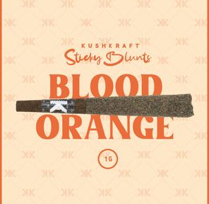 1 x 1g Shatter Infused Sativa Blunt Blood Orange by KushKraft