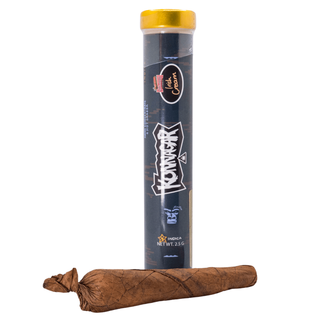 2.5G Irish Cream - Grabba & Hash Infused Konnagar Blunt by Kush Kong