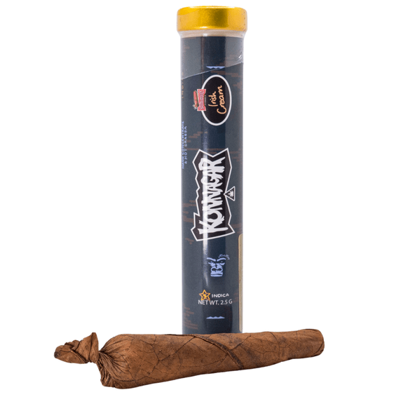 2.5G Irish Cream - Grabba & Hash Infused Konnagar Blunt by Kush Kong