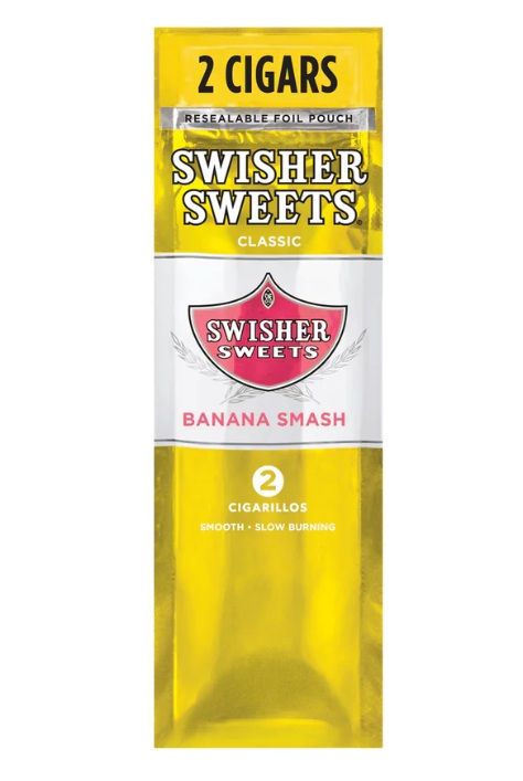 Banana Smash Swisher Sweets 2 Pack Cigarillos