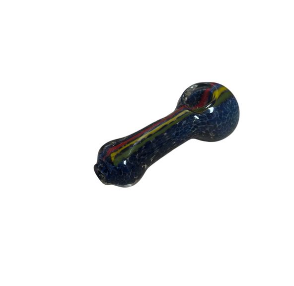3" Three Stripe Rastafari Glass Hand Pipe