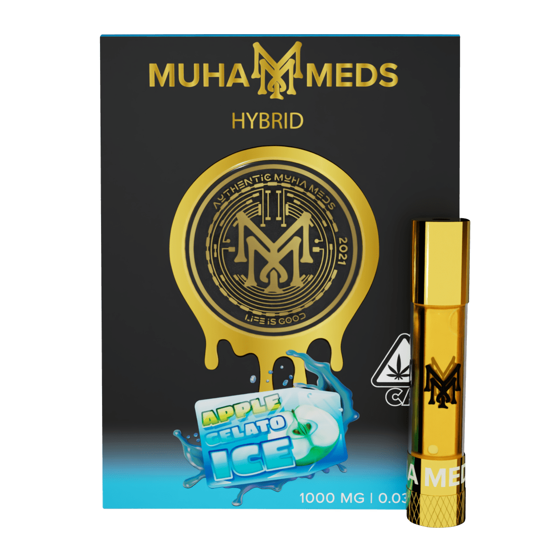 Muha | Vape Cart | 1g | Distillate | Apple Gelato Ice