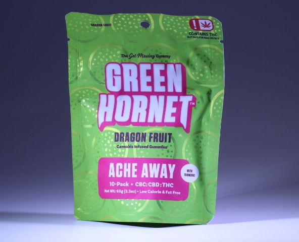 Green Hornet | Ache Away Gummies CBC/CBD/THC - 100mg