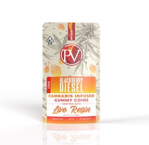100mg Blackberry Diesel LR Gummy Coins - PLATINUM VAPE