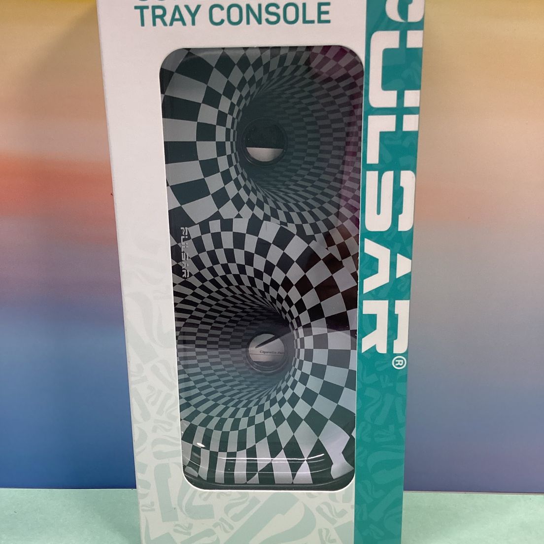 AFG Distribution- Black Holes- Elevated Metal Rolling Tray & Cone Loader Kit- 9.25" x 4.2"