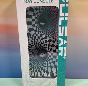 AFG Distribution- Black Holes- Elevated Metal Rolling Tray & Cone Loader Kit- 9.25" x 4.2"