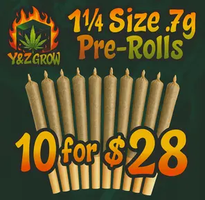1¼ Size 0.7g Pre-Roll: Zkittles (Indica) 10 Pack