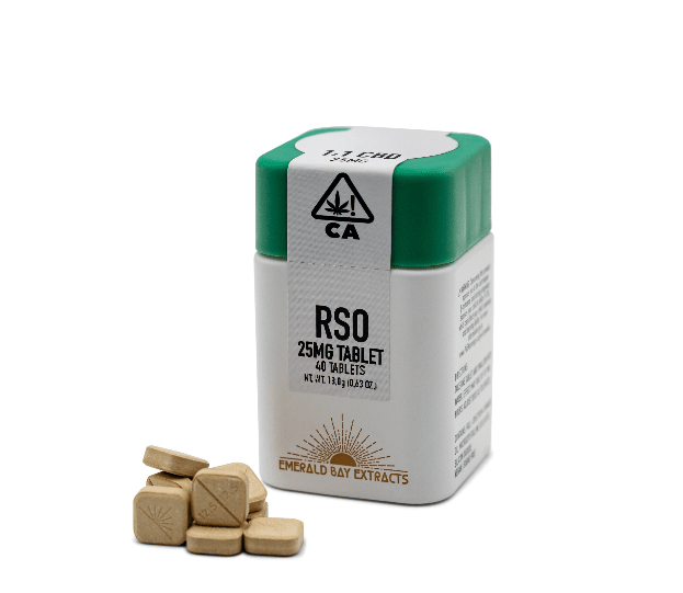Emerald Bay Extracts - Rose 1:1 RSO Tablets 25mg/1000mg
