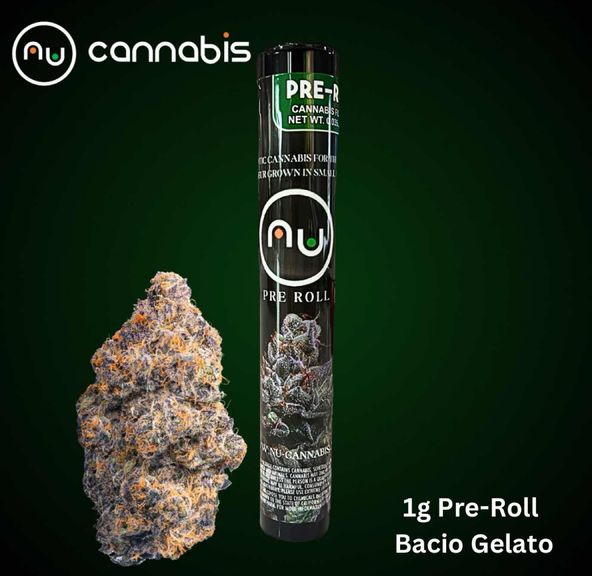 NU Bacio Gelato 1.25G Preroll INDOOR PREMIUM CANNABIS