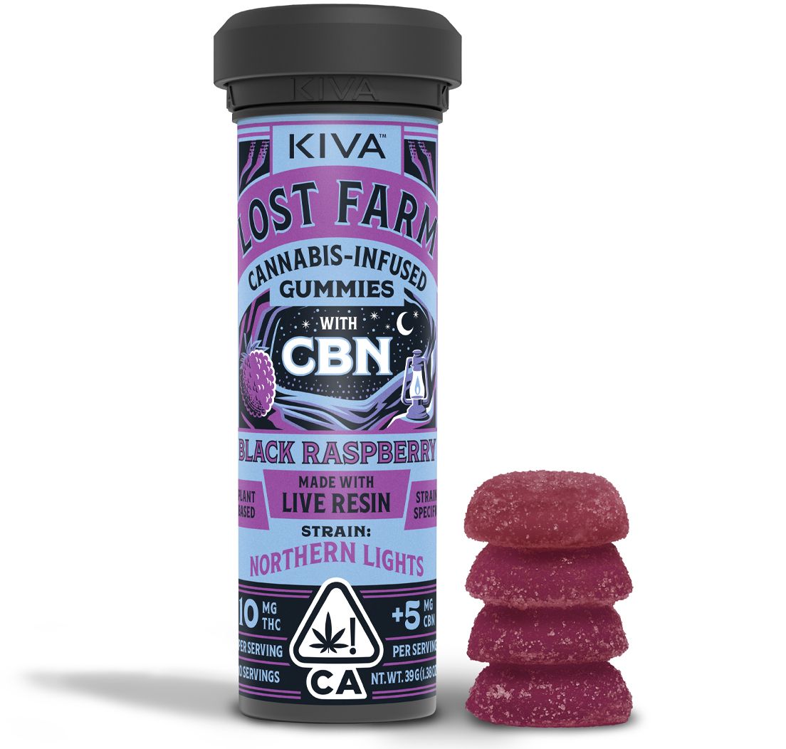 Lost Farms - Black Raspberry Northern Lights - CBN 10:5 Gummies - 100mg