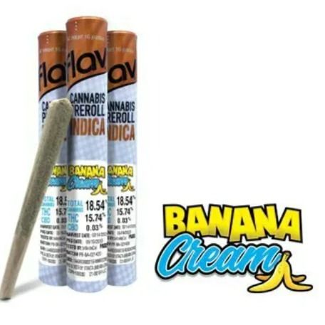 Flav Banana Cream Preroll 1g