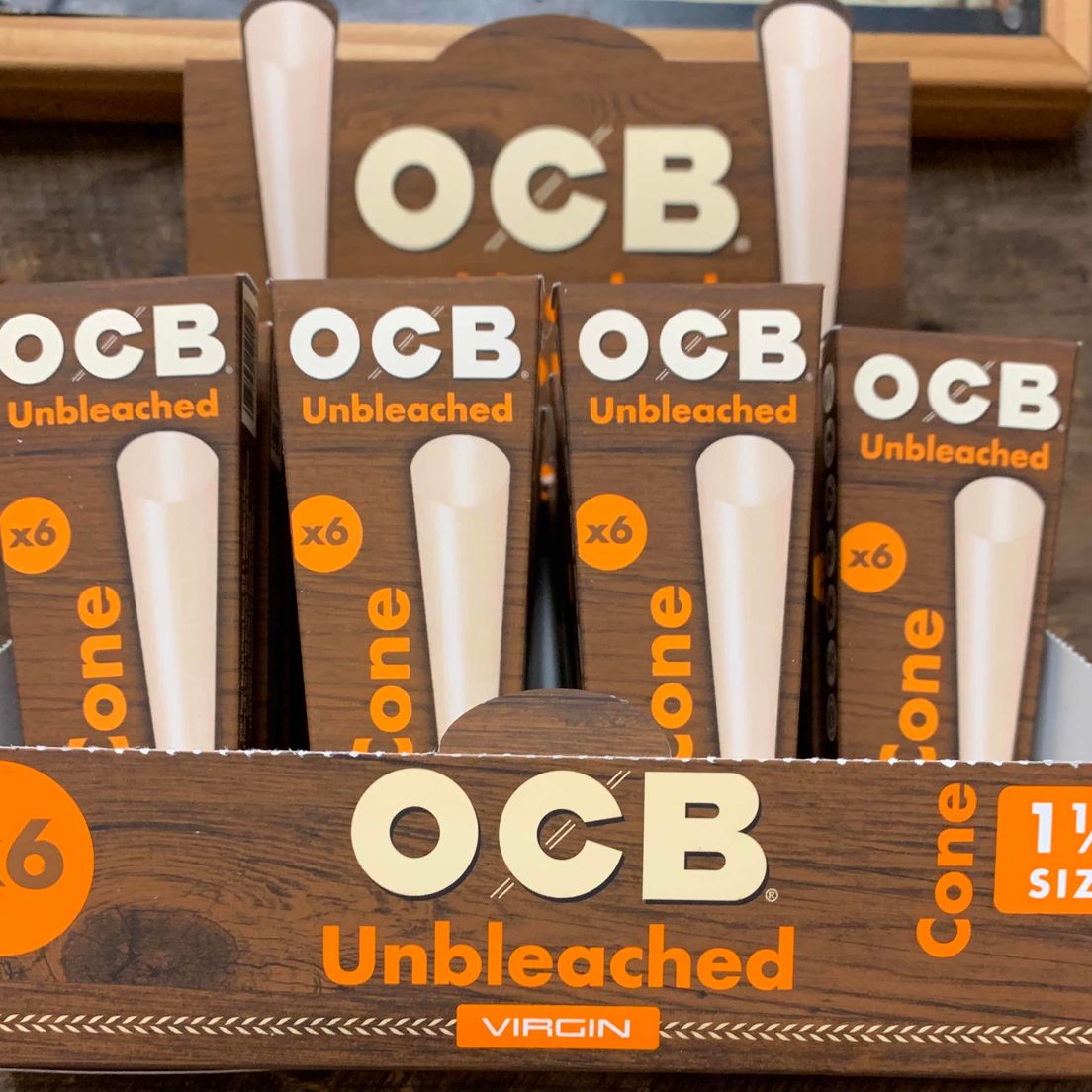 OCB Unbleached 1 1/4 Cones