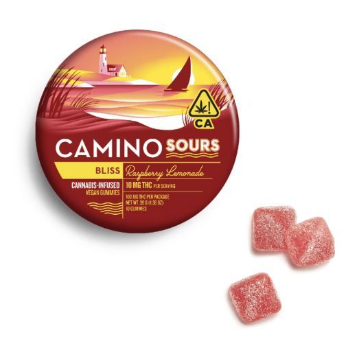 Camino Sours Gummies Raspberry Lemonade 100mg