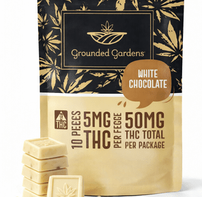 White Chocolate Bar 50mg I 10pc I Grounded Gardens I 1ct