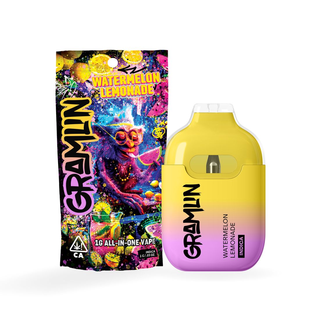 Gramlin - AIO Vape - 1g - Watermelon Lemonade