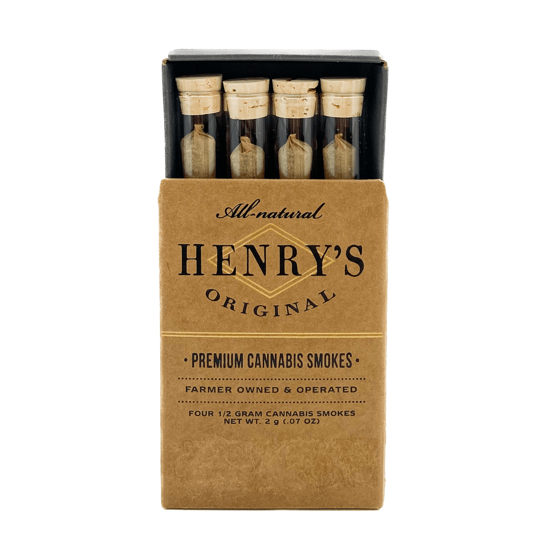 Henry's Original | Prerolls | 2g | 4pc x .5g | Grape Ape