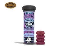 Lost Farm- Black Raspberry x Northern Lights Live Resin Gummies THC:CBN) 100mg (I)