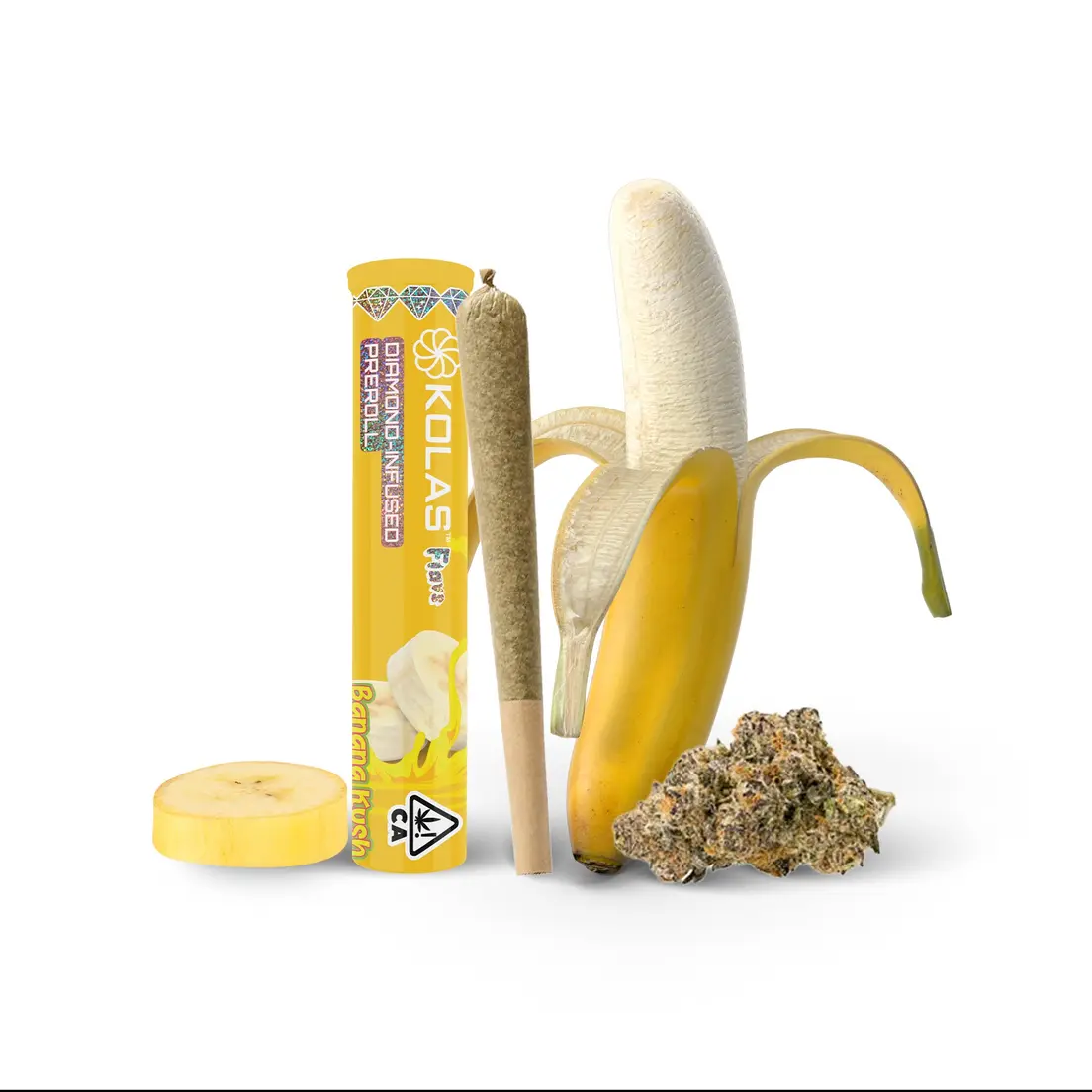 Kolas Diamond Infused Flavored Pre-roll Banana Kush 1g