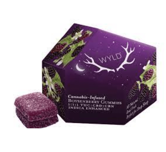 [WYLD] CBN Gummies - 1:1:1 - Boysenberry Sleep (I)