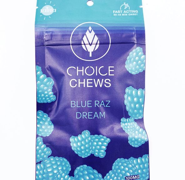 AU - Choice Chews - Blue Raspberry - 100mg