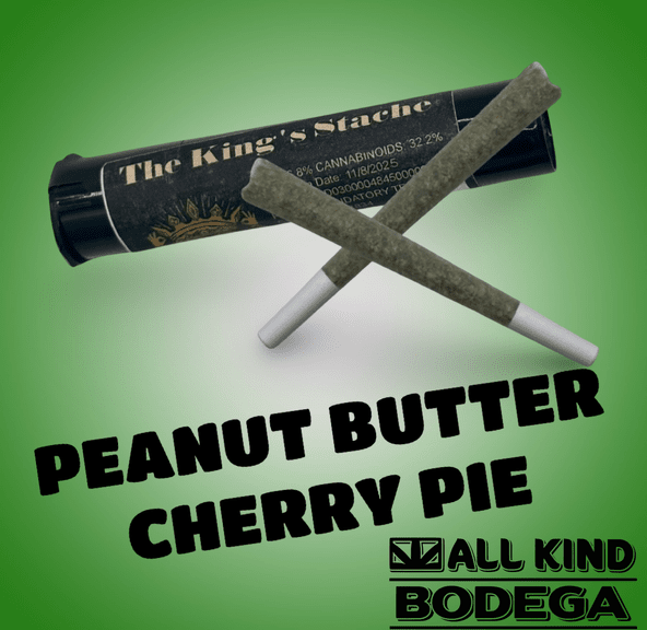 Peanut Butter Cherry Pie .5g Preroll 2 Pack (total weight 1g) (@thekingsstache)