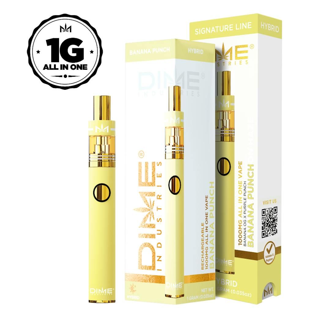 Dime Industries - Banana Punch Signature Line 1000MG Cartridge Tank 1g