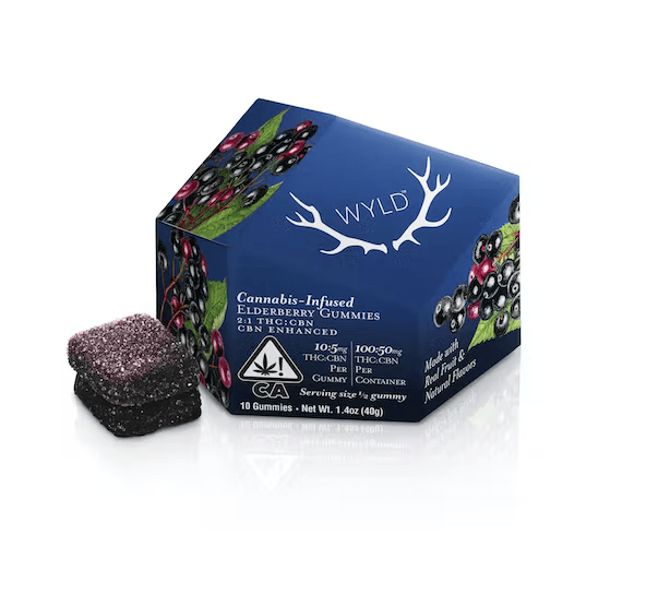 Elderberry (indica) - 10 Pack Gummies 2:1 (THC:CBN) by WYLD