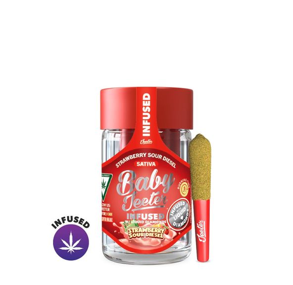 Infused Baby Jeeter - Strawberry Sour Diesel 0.5g x 5